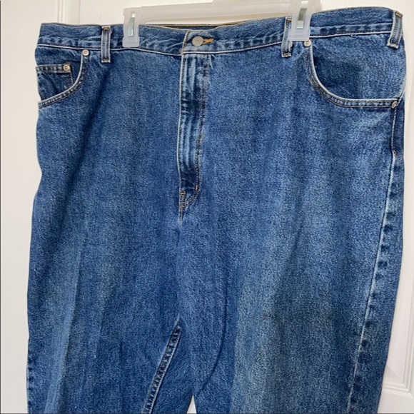 donated … Final Price 100% Cotton Big Mans Blue Denim Jeans 46x30 Work Jeans - Picture 3 of 11